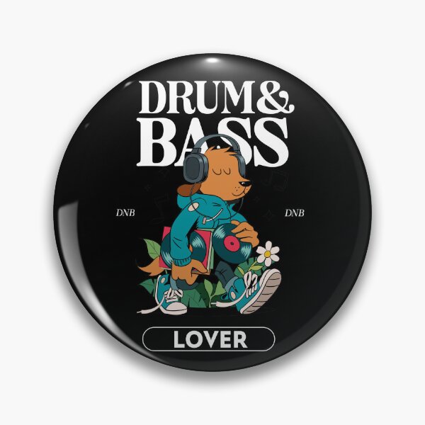 Item preview, DRUM AND BASS - DNB Vinyl Dawg (White) designed and sold by Discothreadz.