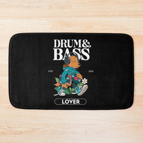 Item preview, DRUM AND BASS - DNB Vinyl Dawg (White) designed and sold by Discothreadz.