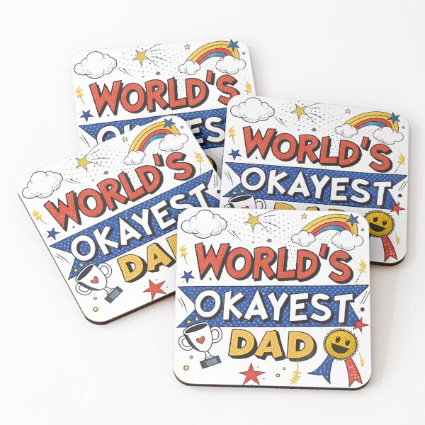 Item preview, World’s Okayest Dad designed and sold by GogoGrove.