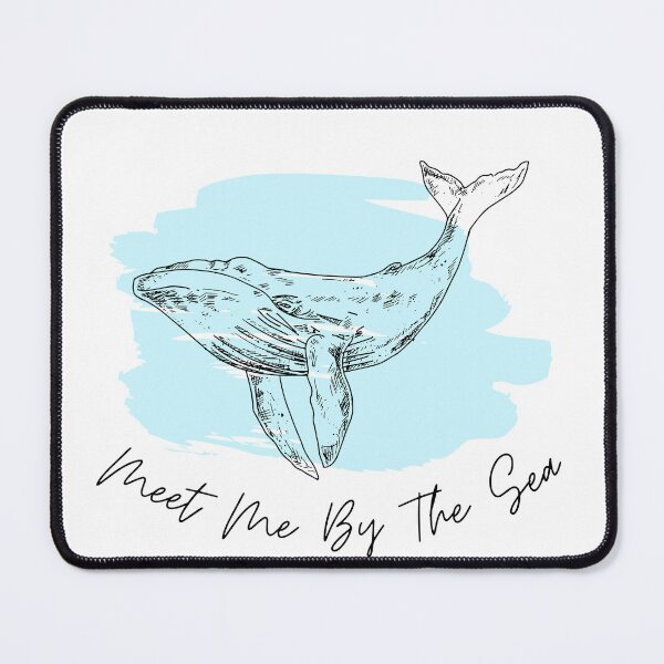 Item preview, Meet Me By The Sea Whale Tote Bag designed and sold by Coastline.