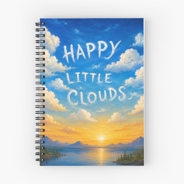Item preview, Happy Little Clouds Sunset Landscape designed and sold by JazImpressions.