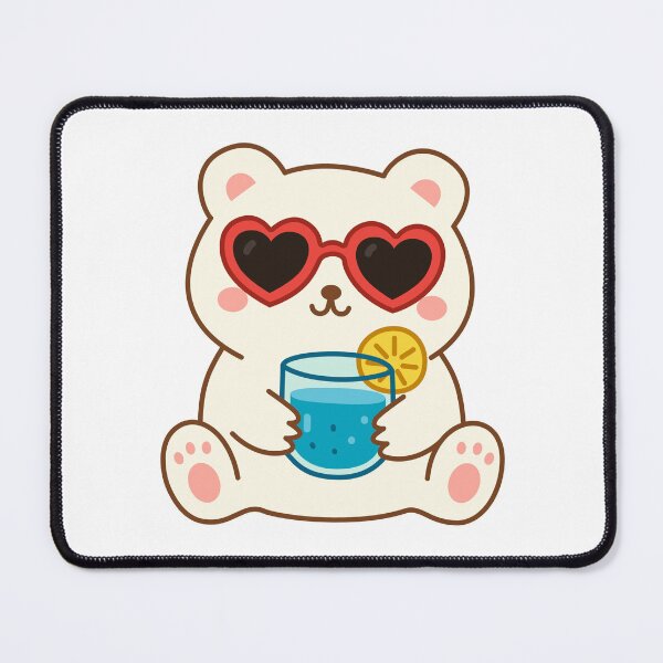 Item preview, Cool Polar Bear Sipping Summer Vibes designed and sold by Anne97s.
