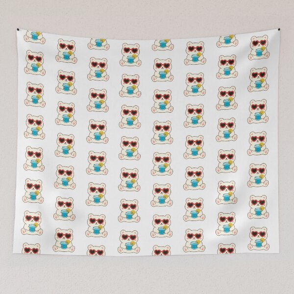Item preview, Cool Polar Bear Sipping Summer Vibes designed and sold by Anne97s.