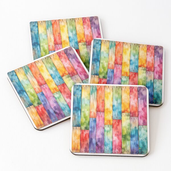 Item preview, Rainbow Watercolor Wood Texture designed and sold by OnePercent992.