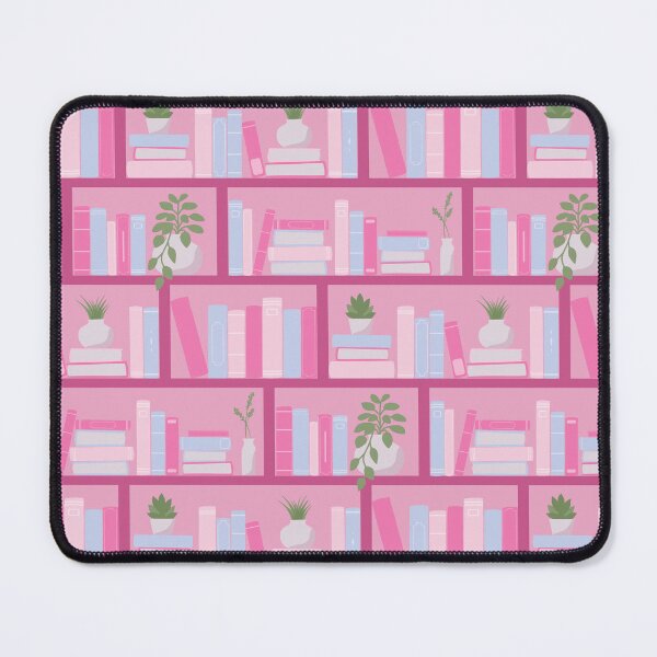 Item preview, Gift for Book lover | Pink bookshelf with potted plants designed and sold by Fern and Quill.