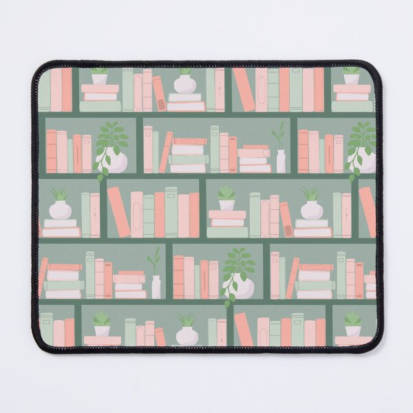 Item preview, Gift for Reader | sage green bookshelf with potted plants designed and sold by Fern and Quill.