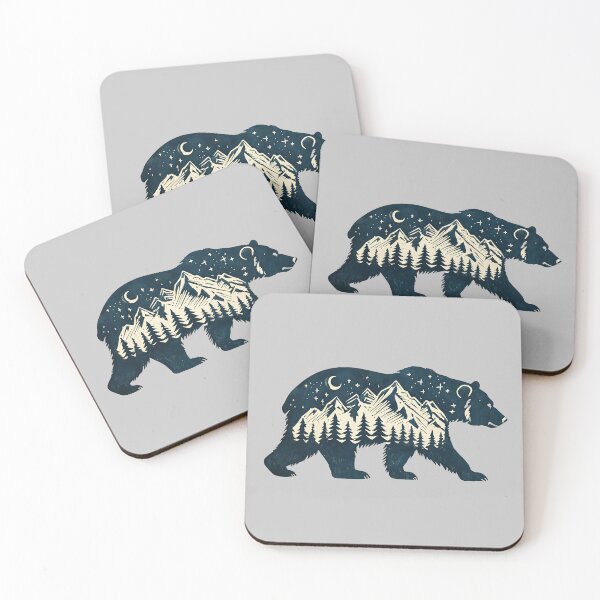 Item preview, Bear with Mountain Landscape designed and sold by 2guysyarn.