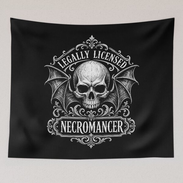 Item preview, Legally Licensed Necromancer Gothic Skull designed and sold by Victor Shadehorn.