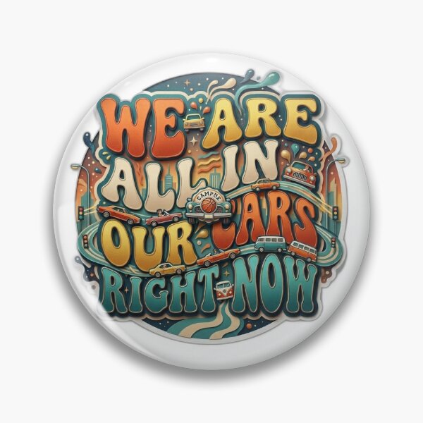 Item preview, We Are All In Our Cars Right Now 3D Layered Retro Meme Art designed and sold by Fatomfatom.
