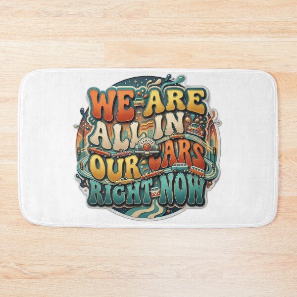 Item preview, We Are All In Our Cars Right Now 3D Layered Retro Meme Art designed and sold by Fatomfatom.