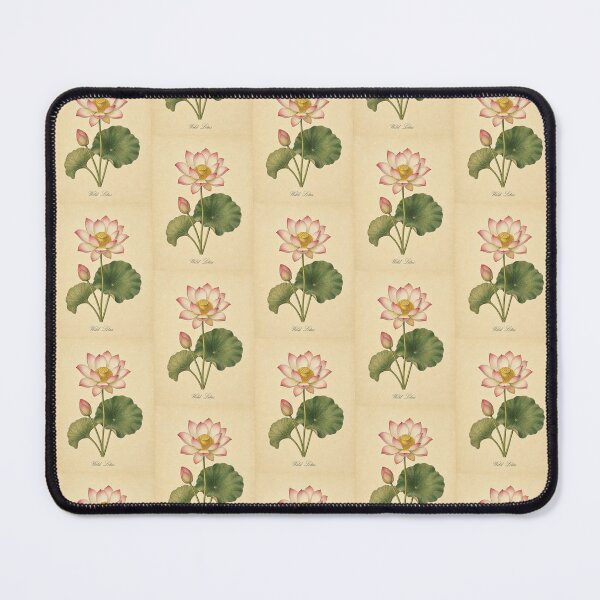 Item preview, Vintage Pink Lotus Botanical Illustration Art Print designed and sold by NuvoraNest.