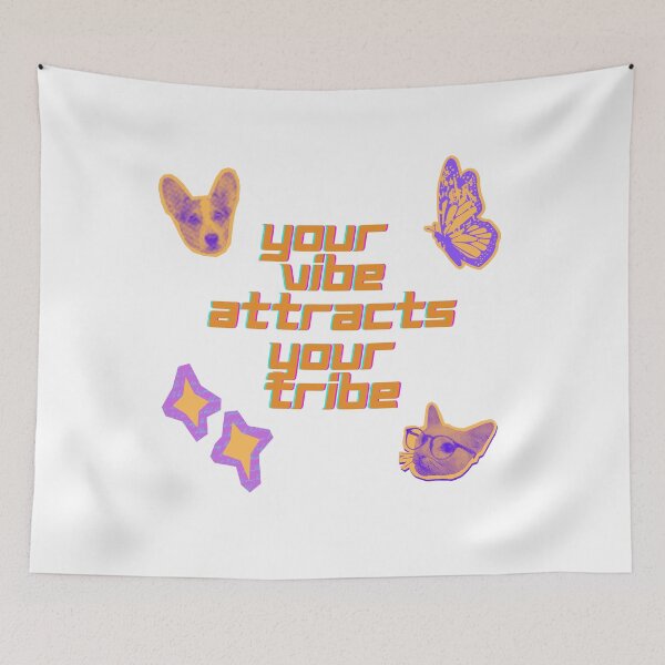 Item preview, Your vibe attracts your tribe designed and sold by Karitza Daniela.