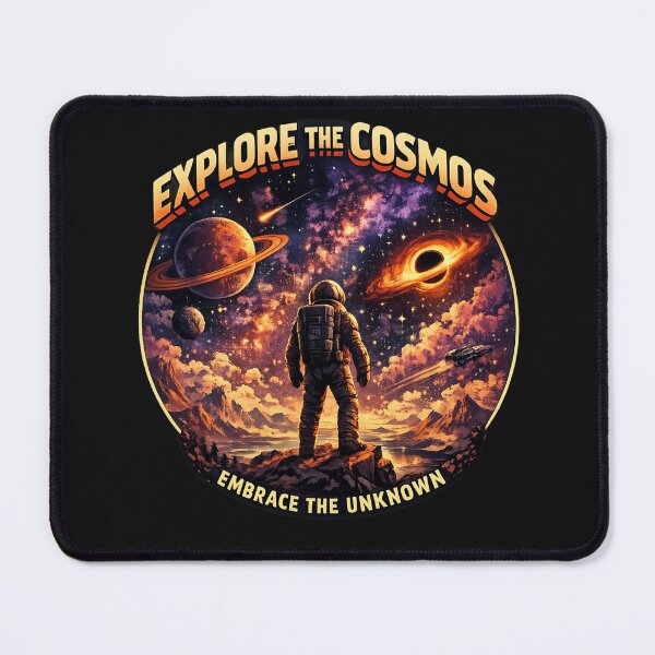 Item preview, Explore The Cosmos – Embrace The Unknown Astronaut Space Adventure Retro Design designed and sold by Yassine Mabchour.