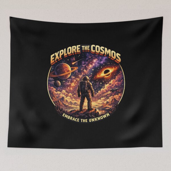 Item preview, Explore The Cosmos – Embrace The Unknown Astronaut Space Adventure Retro Design designed and sold by Yassine Mabchour.