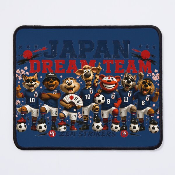 Item preview, Japan Soccer Dream Team | Samurai Blue Fans designed and sold by WabiSabiSjak.