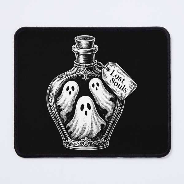 Item preview, Lost Souls Ghost Bottle Vintage Gothic Art designed and sold by Victor Shadehorn.