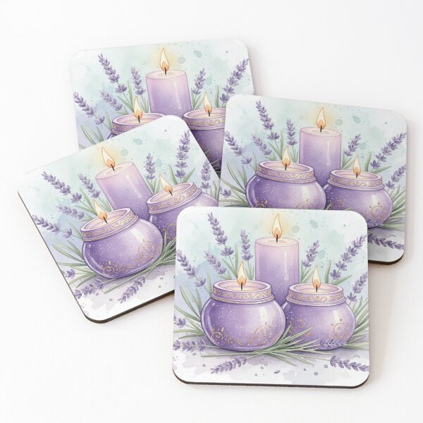Item preview, Relaxing and peaceful atmosphere with lavender and candles designed and sold by BoldcreationsM.
