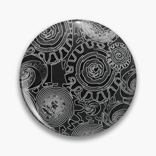 Item preview, Steampunk Black and White Gears designed and sold by marigold corner design.