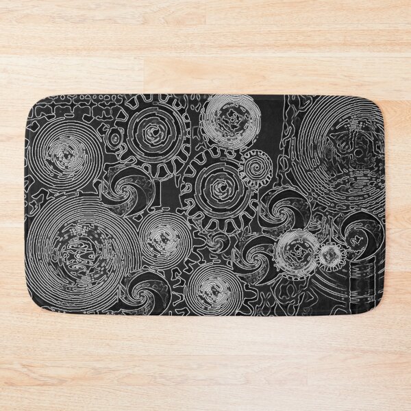 Item preview, Steampunk Black and White Gears designed and sold by marigold corner design.