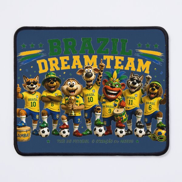 Item preview, Funny Brazil Soccer Dream Team Shirt designed and sold by WabiSabiSjak.