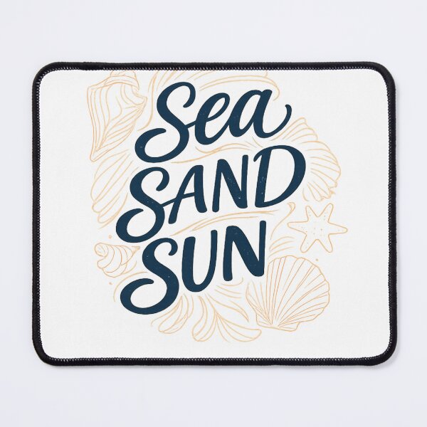 Item preview, Sea Sand Sun Beach Typography Shirt  Minimal Coastal Summer Aesthetic Design  designed and sold by Life Quotes.