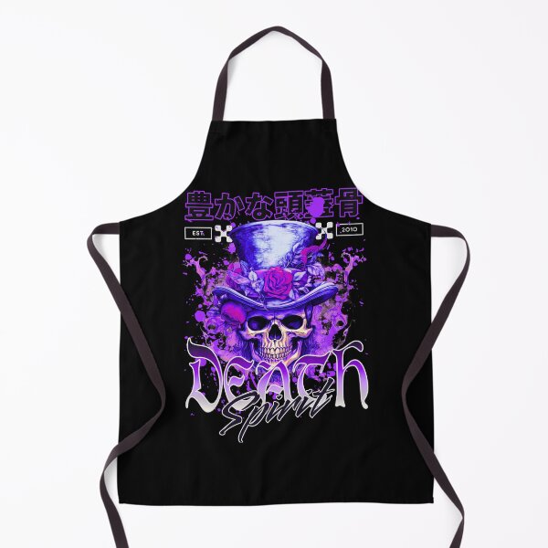 Item preview, Death Spirit – Purple Gothic Skull with Hat & Roses designed and sold by AerynnXIdris.