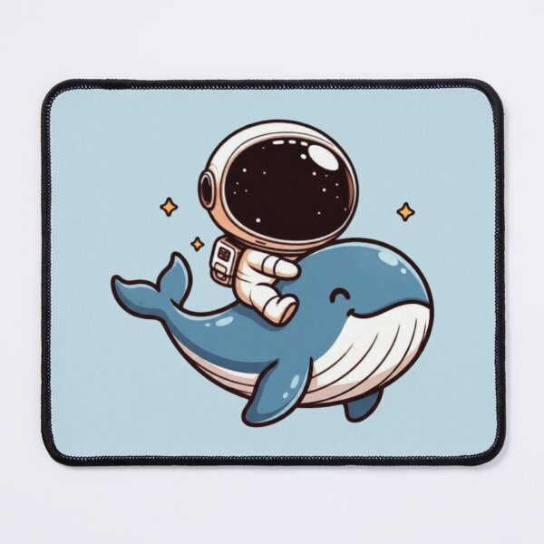 Item preview, Cute Astronaut Riding Whale Space Adventure designed and sold by NosandEdgy.