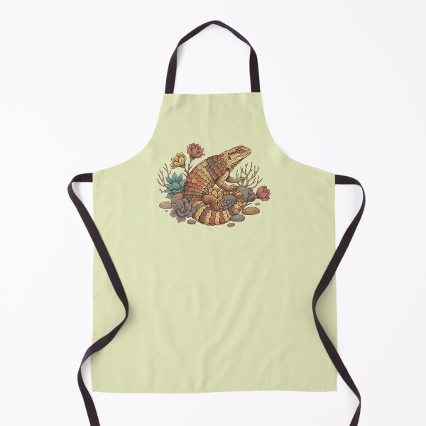 Item preview, Spiny Armadillo Lizard Desert Botanical Art designed and sold by BirdsnStuff.