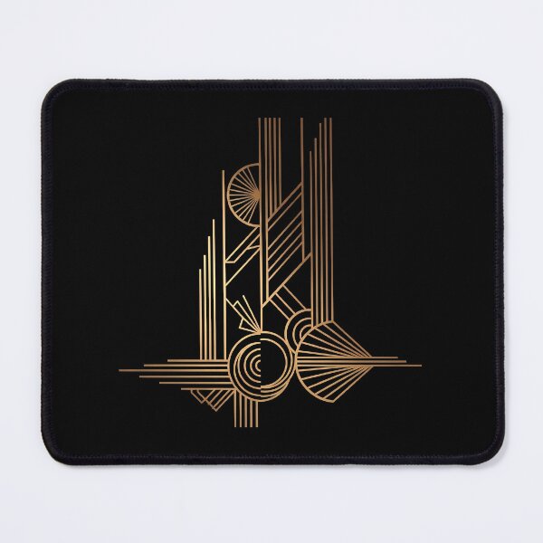 Item preview, Elegant Gold Geometric Abstract designed and sold by UrbanPrts.