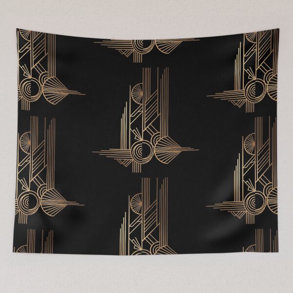 Item preview, Elegant Gold Geometric Abstract designed and sold by UrbanPrts.