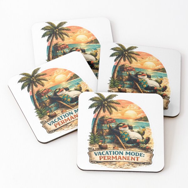 Item preview, Palm Tree Penguin Vacation Mode designed and sold by KICOR.