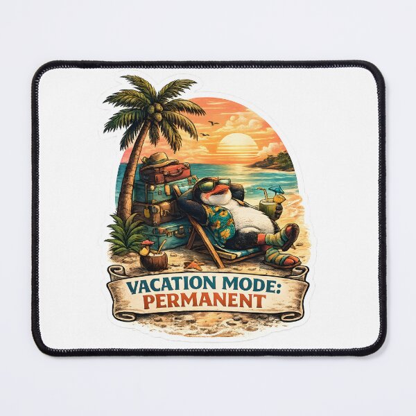 Item preview, Palm Tree Penguin Vacation Mode designed and sold by Kicor.