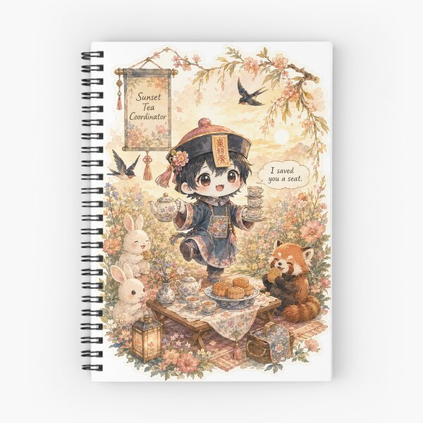 Item preview, Jiangshi Sunset Tea Coordinator designed and sold by Candlelit Catastrophes.