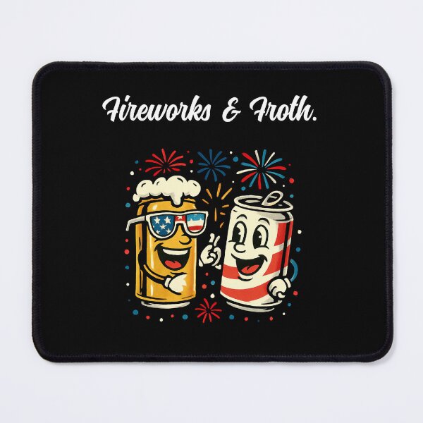 Item preview, Fireworks Froth Festive Independence Day Beer Design designed and sold by Dreamsartistry.