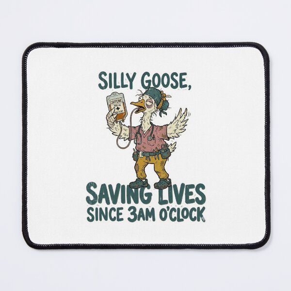 Item preview, Silly Goose Saving Lives Since 3am, Funny Nurse Classic T-Shirt  designed and sold by podlook.