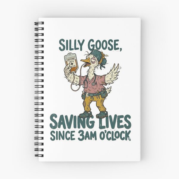 Item preview, Silly Goose Saving Lives Since 3am, Funny Nurse Classic T-Shirt  designed and sold by podlook.