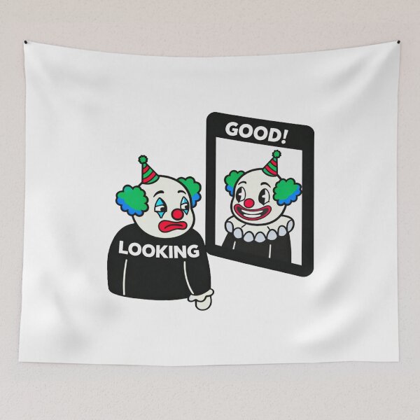 Item preview, Looking Good! Sad Clown Mirror Graphic designed and sold by Be-M0dern.