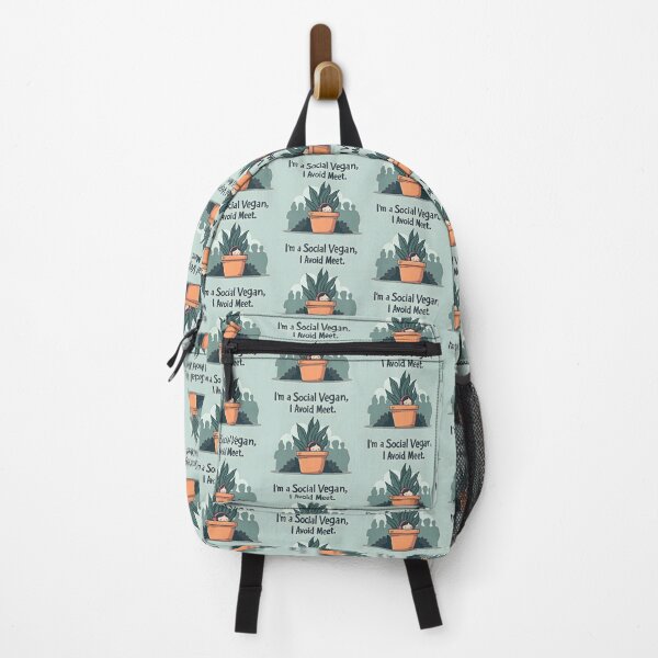 Item preview, I'm a Social Vegan I Avoid Meet - Funny Introvert Pun designed and sold by Trevor Cutler.
