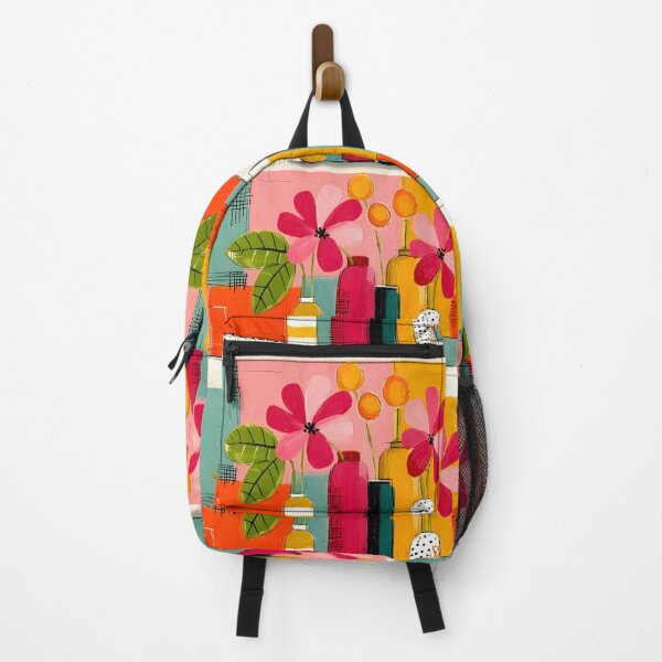 Item preview, Bouquet of Colorful Harmony - Bright Flowers and Artistic Vases in Geometric Elegance designed and sold by OlfactoART Studio.