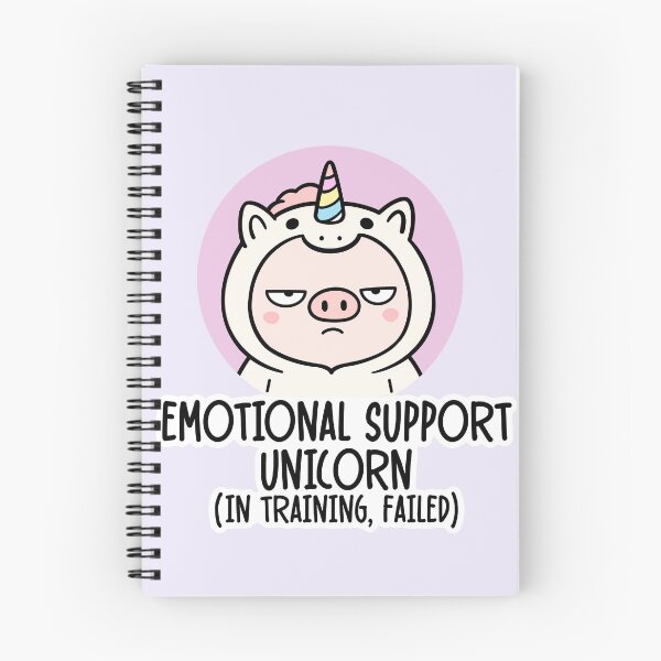 Item preview, Emotional Support Unicorn designed and sold by YeeveDiArt.