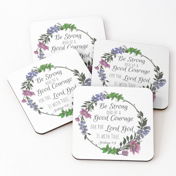 Item preview, Joshua 1:9 Floral Design designed and sold by Cora Worthington Art.