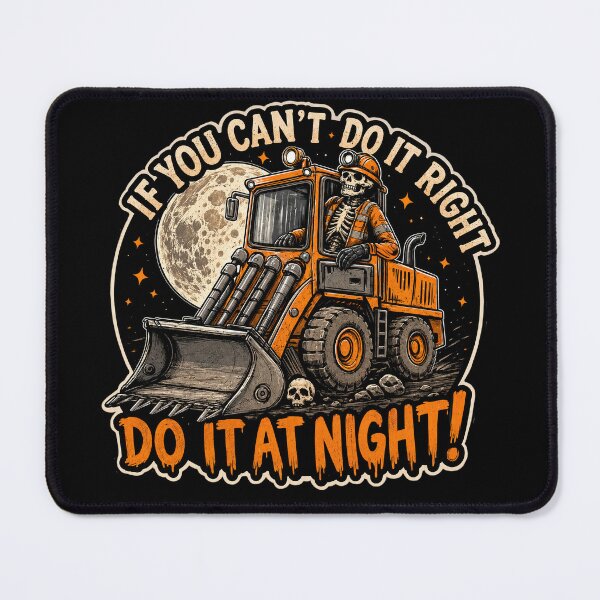 Item preview, If You Can't Do It Right, Do It At Night - Loader Operator Night Shift Design designed and sold by StickyShaftDesigns.