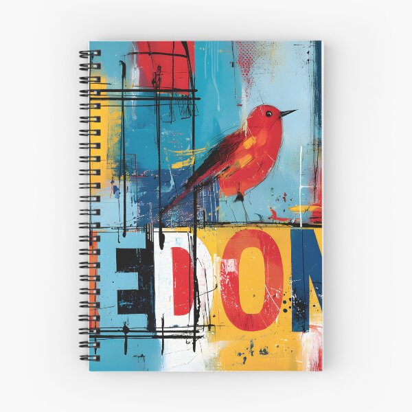 Item preview, Freedom Takes Flight - Vibrant Bird Bold Cage and a Powerful Symbol of Liberation designed and sold by OlfactoART Studio.