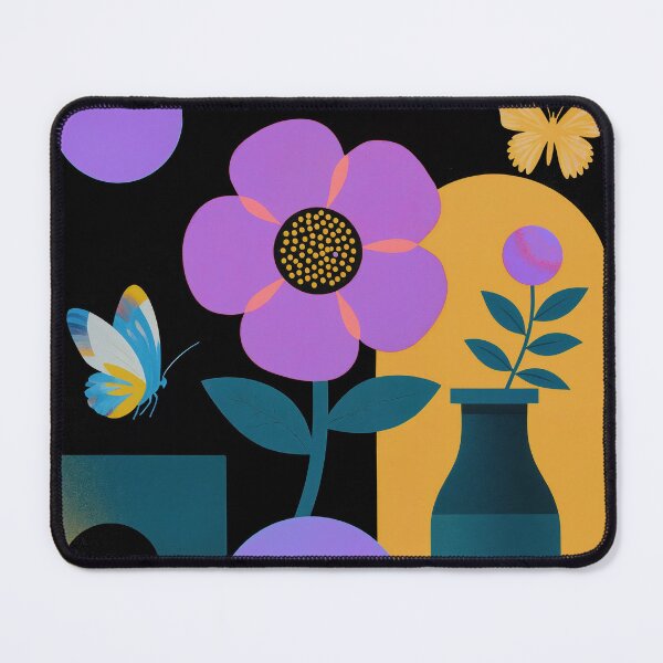 Item preview, Modern Botanical Flower & Butterfly Art designed and sold by joycrysstudio.
