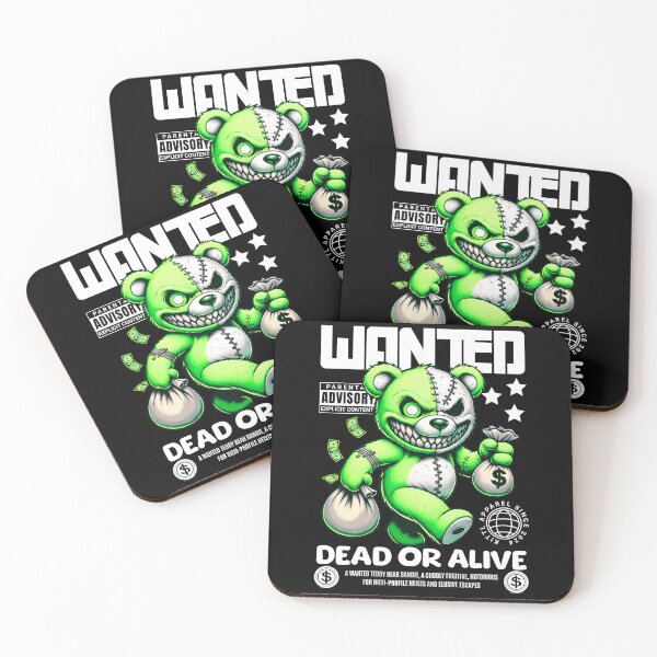 Item preview, Wanted Dead Or Alive – Gangster Teddy Bear Design designed and sold by AerynnXIdris.