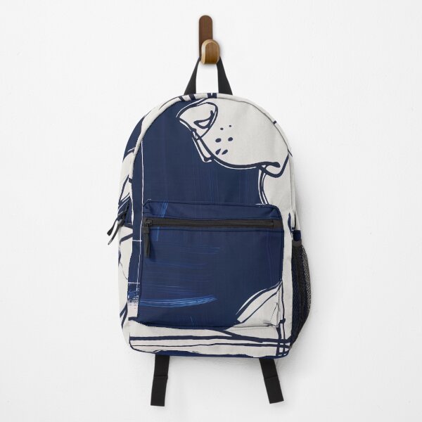 Item preview, Bull Terrier - Blue Abstract Art designed and sold by shadow-bloom.
