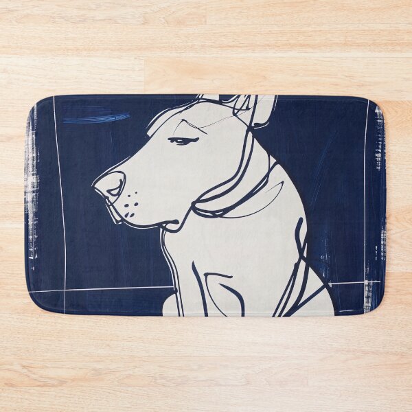 Item preview, Bull Terrier - Blue Abstract Art designed and sold by shadow-bloom.