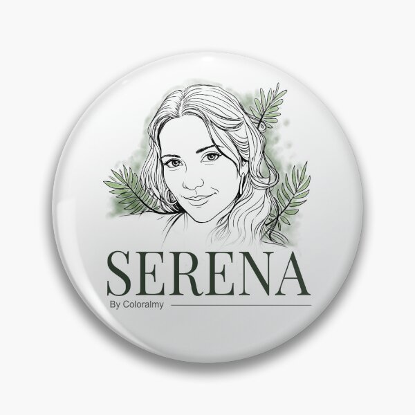 Item preview, SERENA Botanical Line Art Portrait. By COLORALMY designed and sold by Coloralmy.