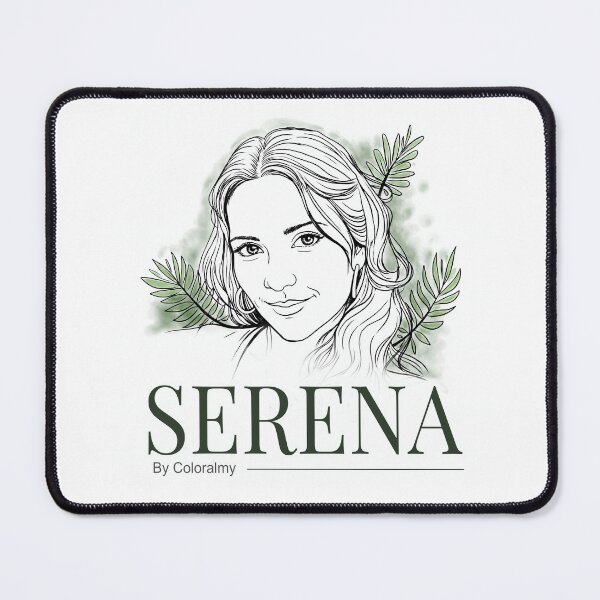 Item preview, SERENA Botanical Line Art Portrait. By COLORALMY designed and sold by Coloralmy.