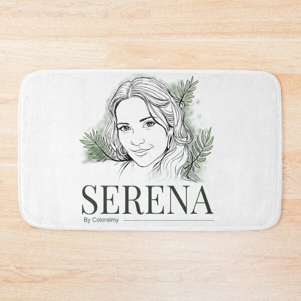 Item preview, SERENA Botanical Line Art Portrait. By COLORALMY designed and sold by Coloralmy.